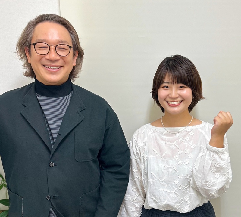 竹内嘉浩代表と島方梨央カウンセラー
